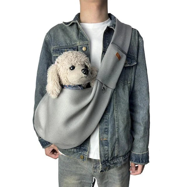 Comfortable Crossbody Pet Carrier with Safety Features