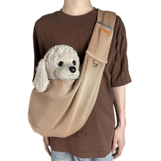 Comfortable Crossbody Pet Carrier with Safety Features
