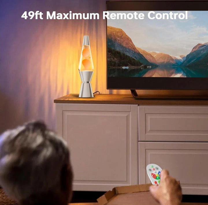 Hypnotic Glow LED Lava Lamp with Remote Control