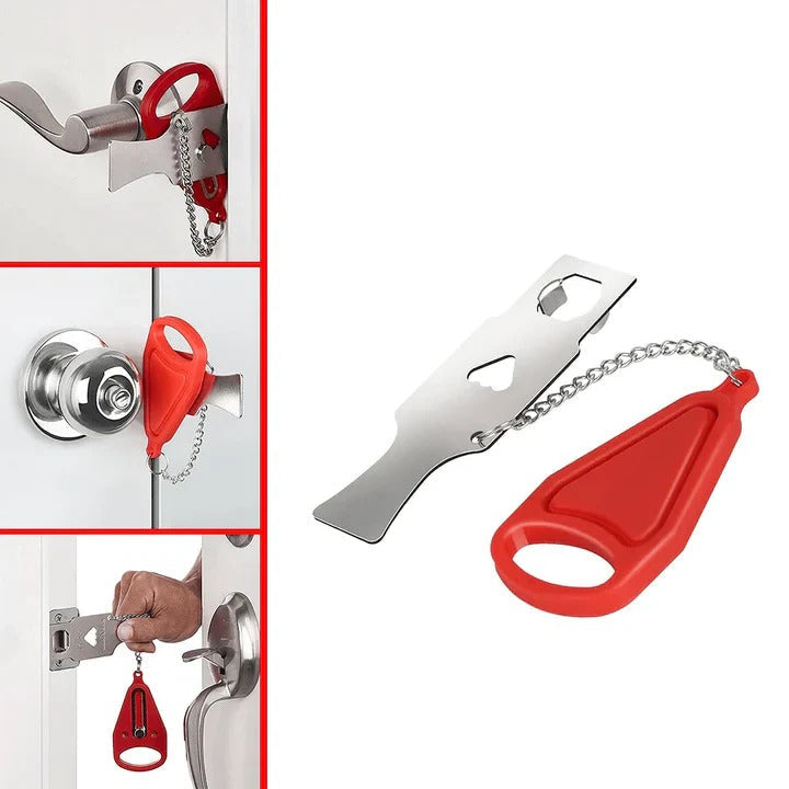 Portable Security Lock for Travel and Hotel Rooms