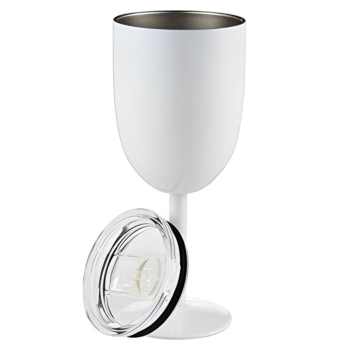 Insulated Stainless Steel Wine Cup with Secure Lid