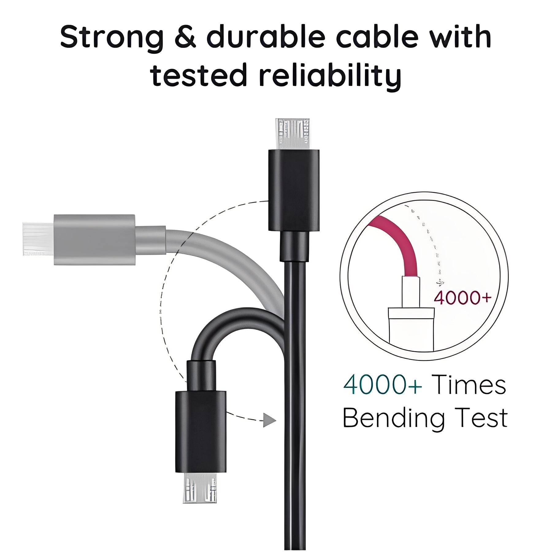 10-Foot Long Charging Cable for Ultimate Flexibility
