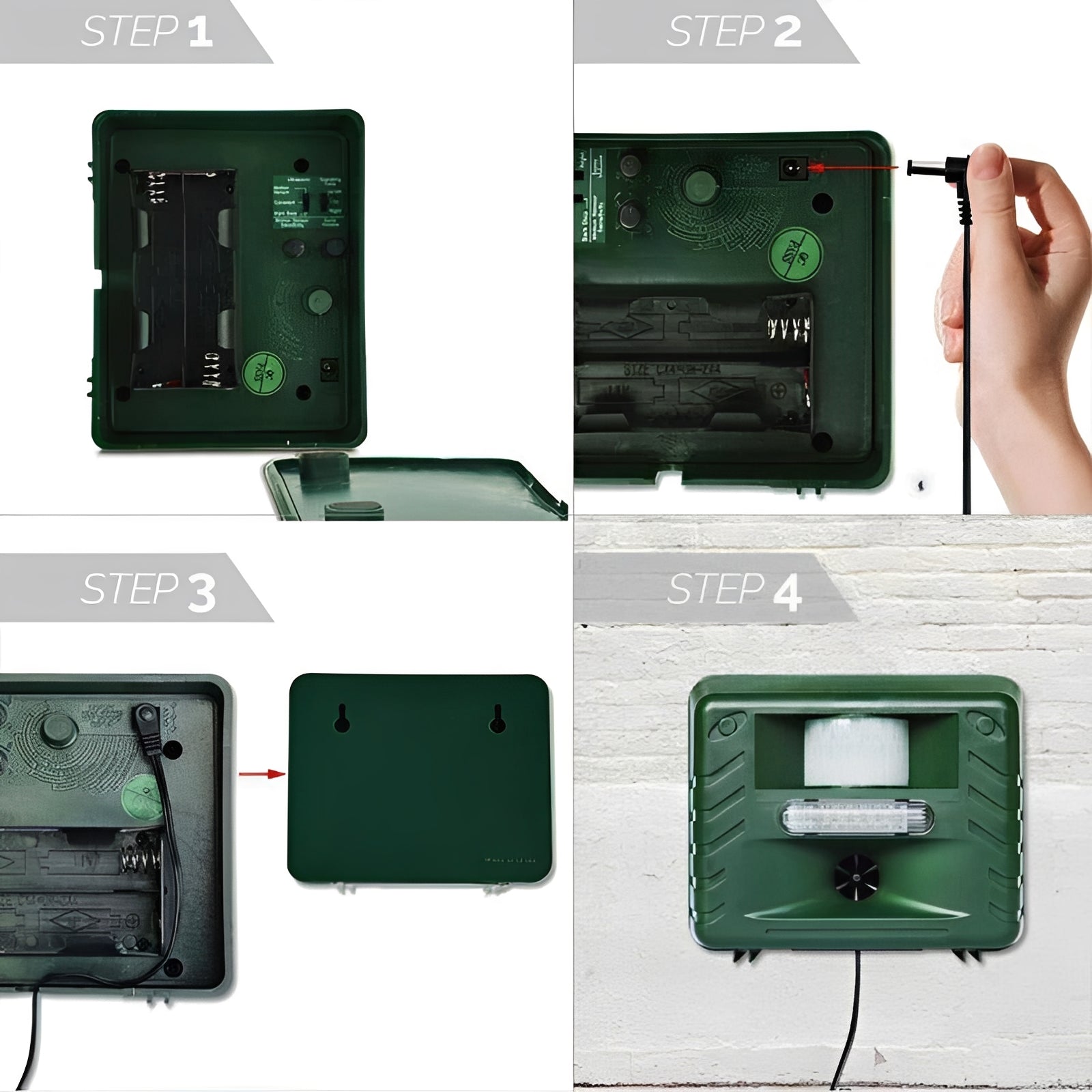 Smart Ultrasonic Animal Repeller for Outdoor Spaces