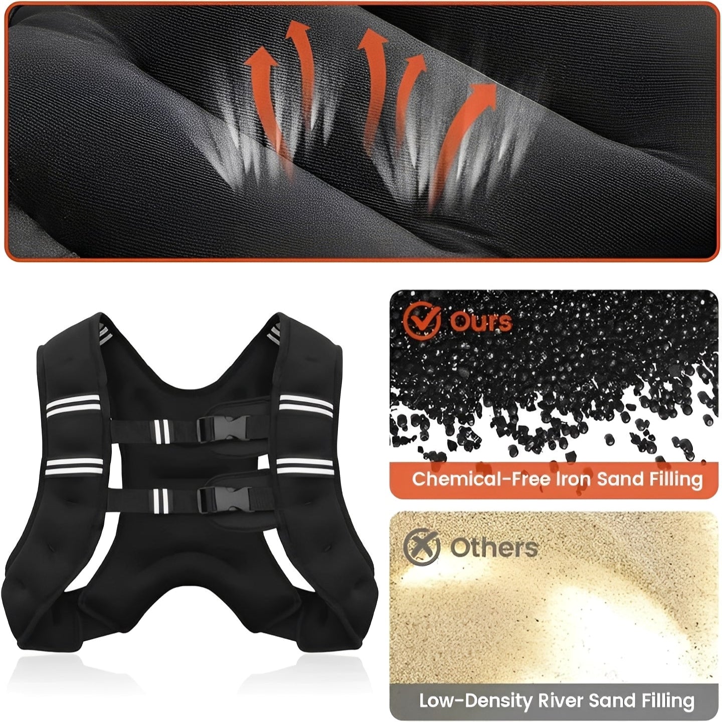 Enhanced Weighted Training Vest for Optimal Comfort and Safety
