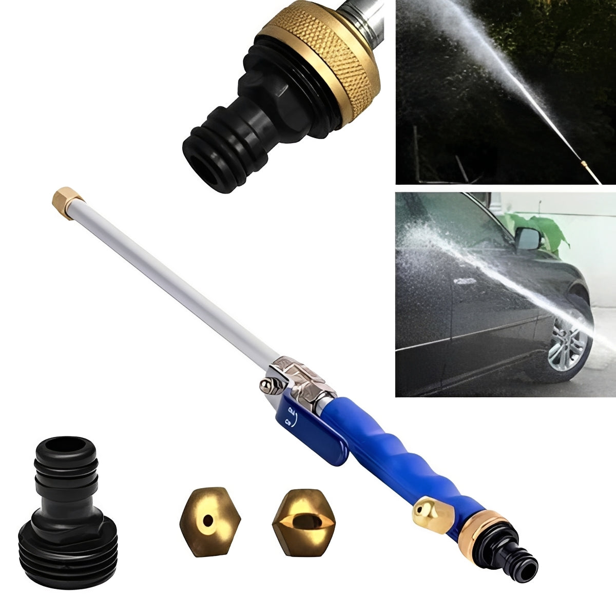 Powerful Garden Hose Attachment for Effortless Cleaning, 8m Reach