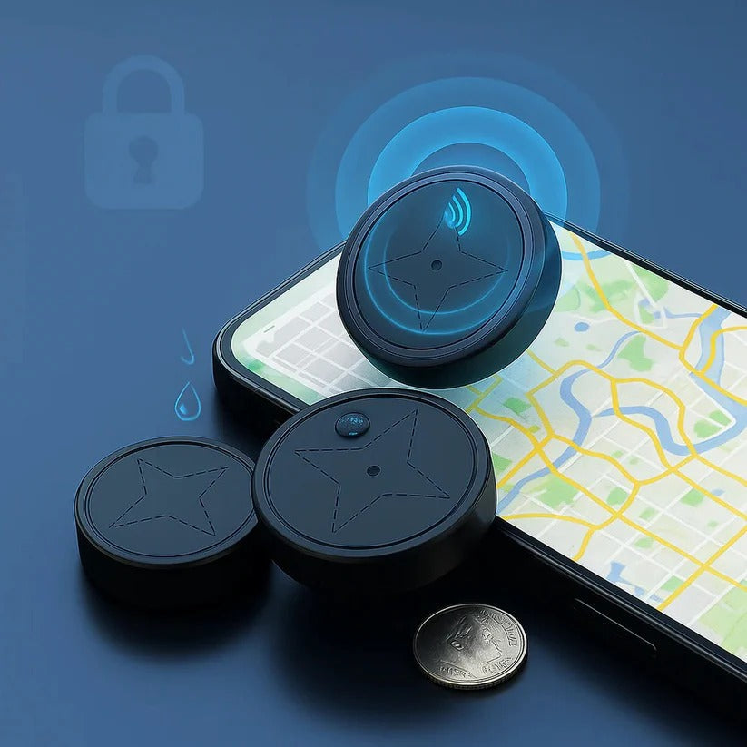 Compact Magnetic Vehicle Tracker with Geofencing Alerts