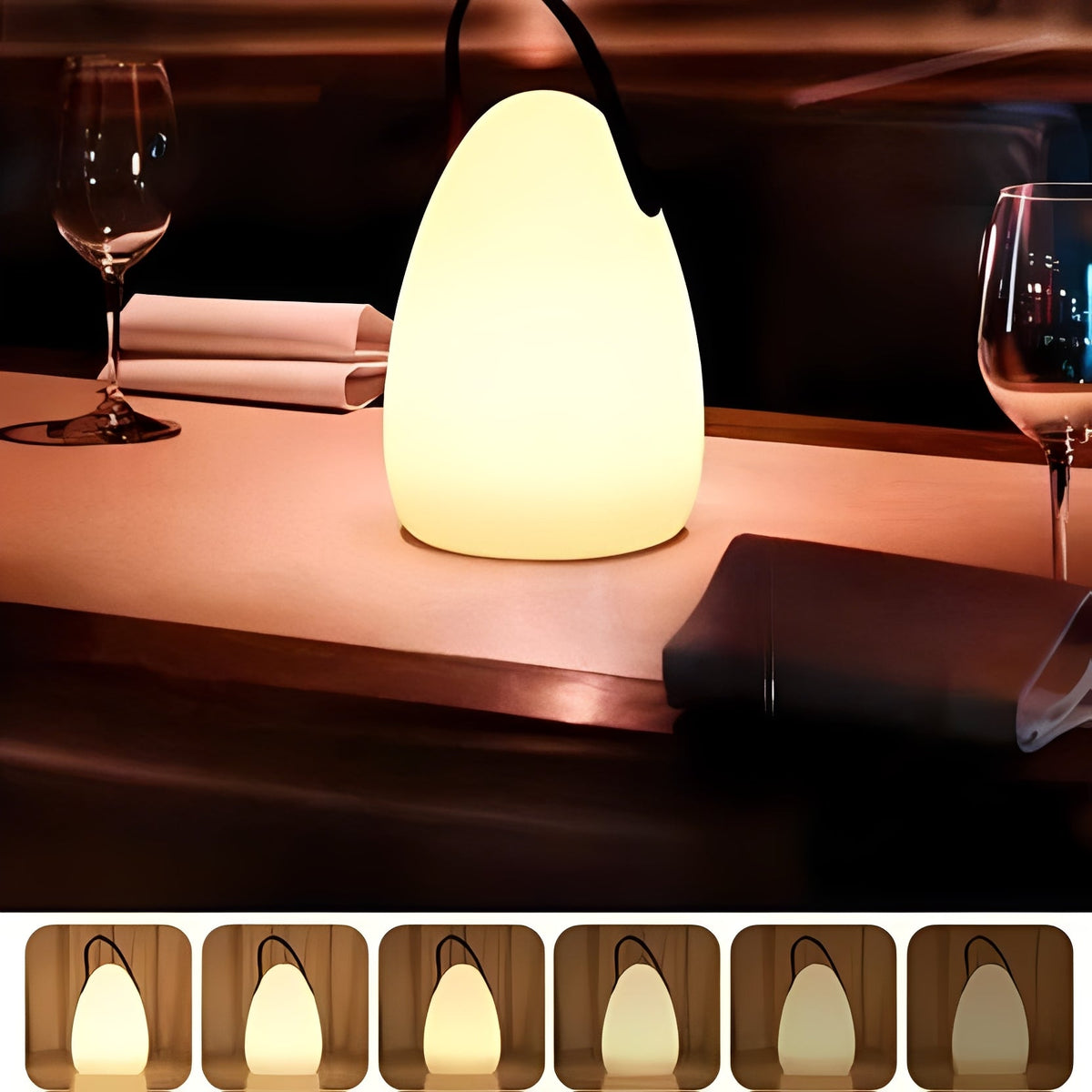 Versatile Rechargeable LED Table Lamp for Indoor and Outdoor Use