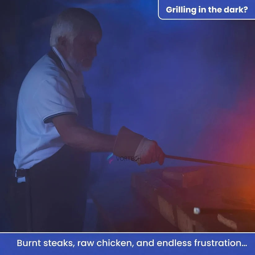 Magnetic Grill Light with Adjustable Beam for Night Cooking