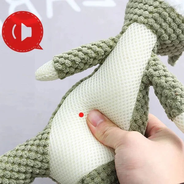 Tough Canvas Canine Chew Toy for Tugging and Fetching Fun