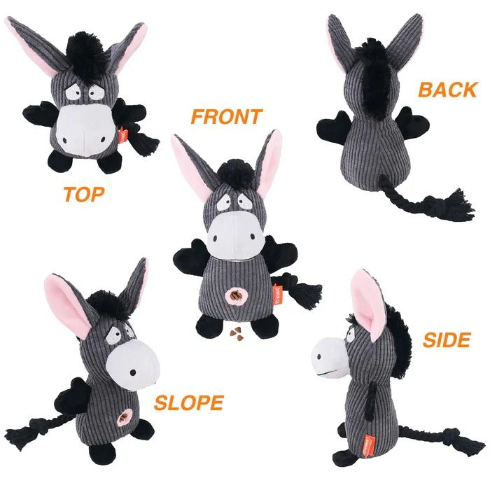 Tough Canvas Canine Chew Toy for Tugging and Fetching Fun