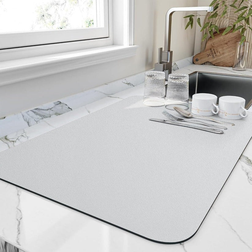 Quick-Dry Dish Drying Mat for Effortless Kitchen Cleanup