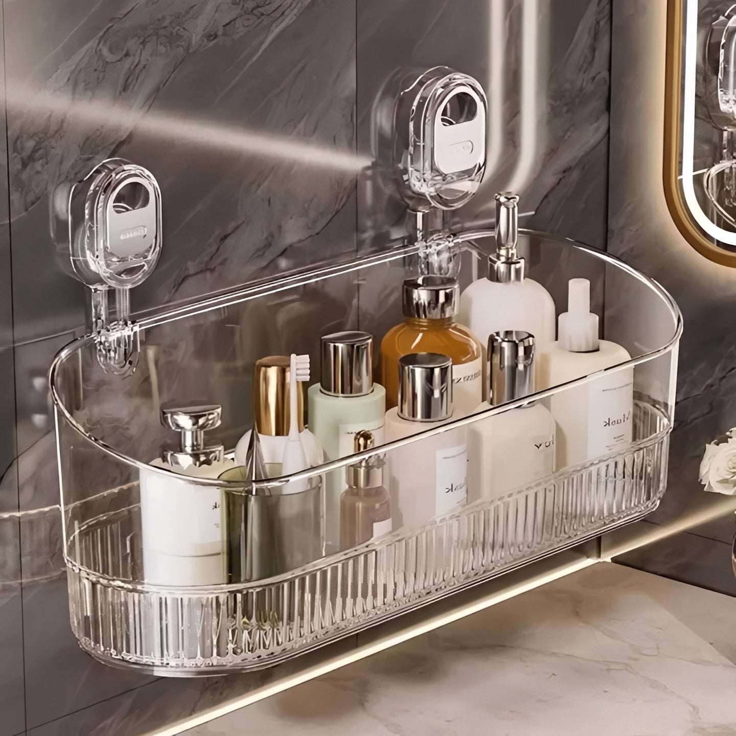 Non-Slip Shower Organizer with 11 lb Weight Capacity