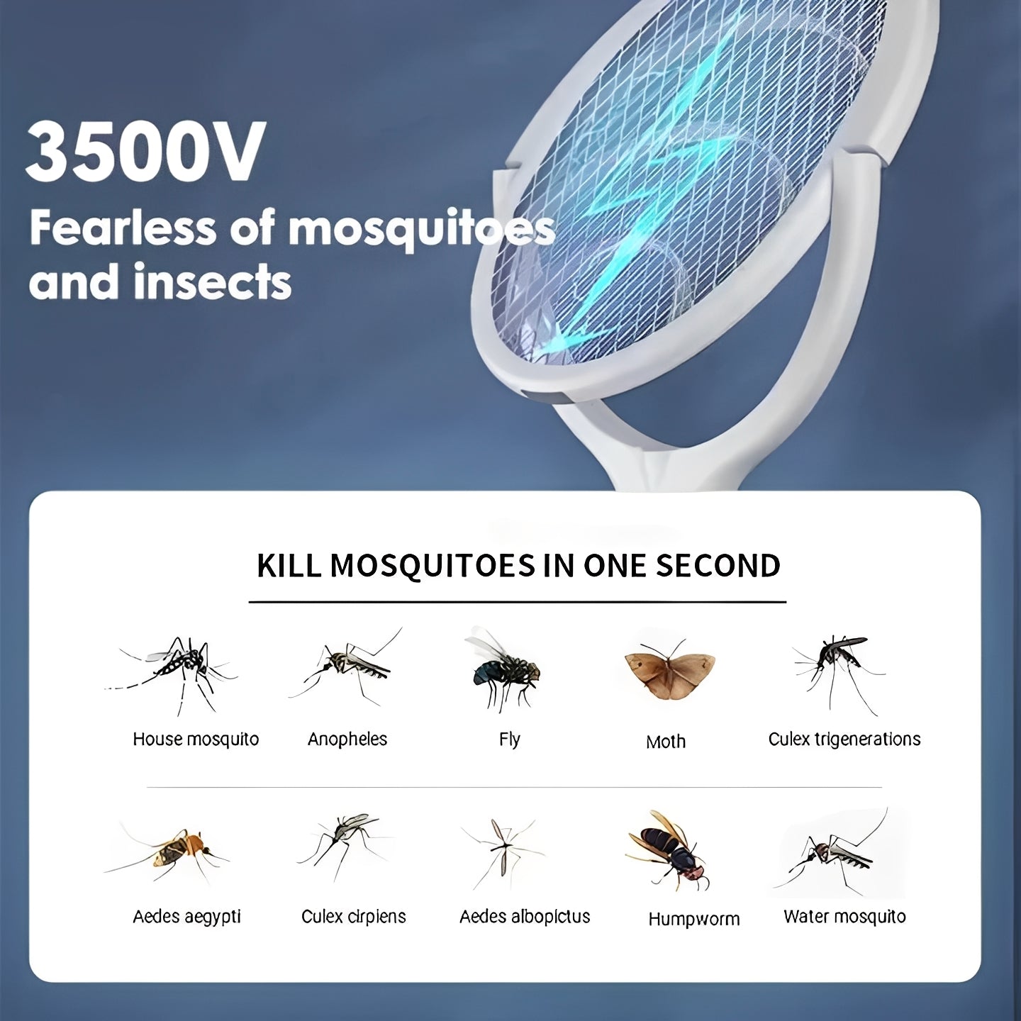 5-in-1 Rechargeable Insect Zapper with Quick Charge USB Port