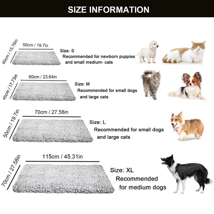 ThermoNest Pet Heating Pad for Dogs and Cats – No Electricity Needed