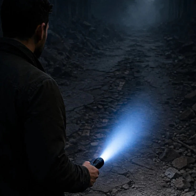 Rechargeable Laser Flashlight with Versatile Focus Options