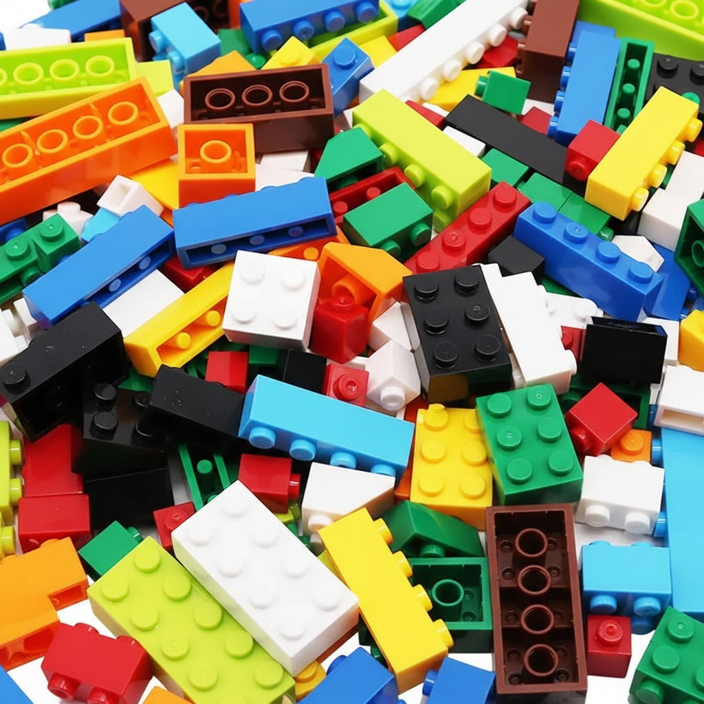Creative Brick Construction Set with 1000 Colorful Pieces