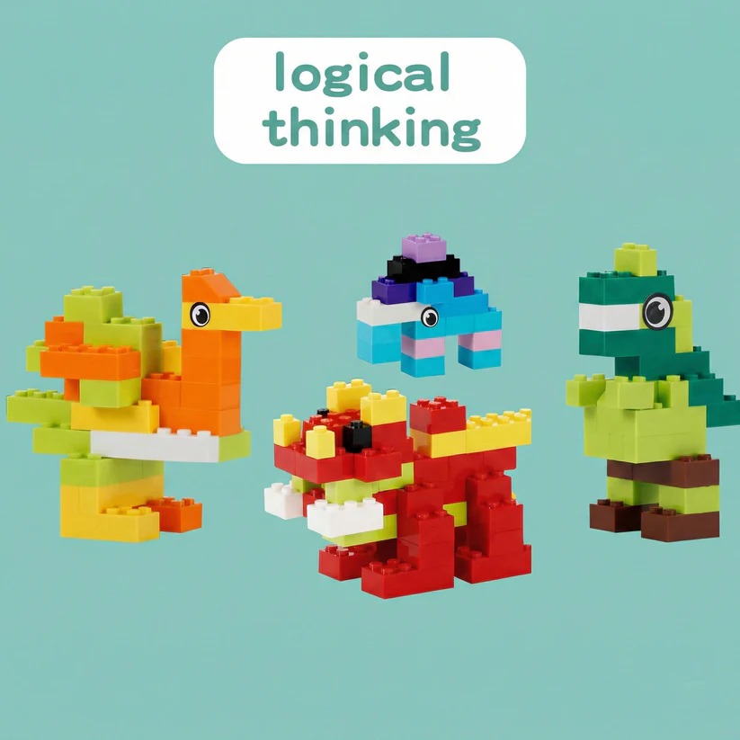 Creative Brick Construction Set with 1000 Colorful Pieces