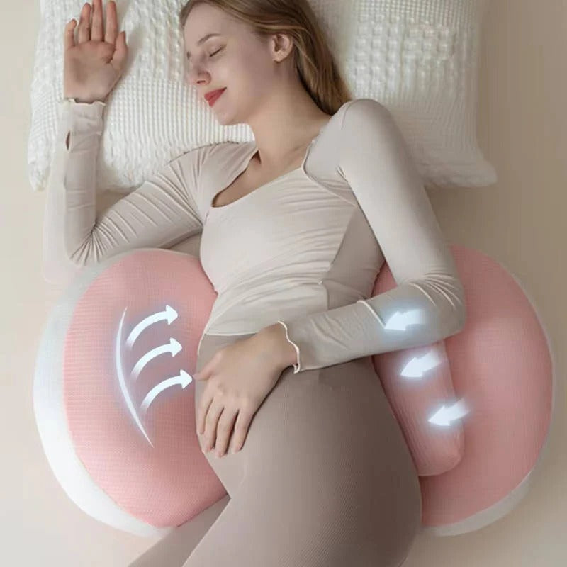 ComfortNest Maternity Support Pillow with Enhanced Wedge Design