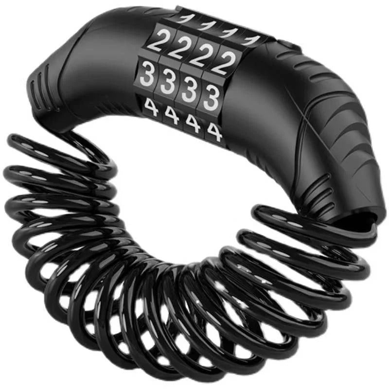 SecureFit Helmet Lock with 59-Inch Durable Steel Cable