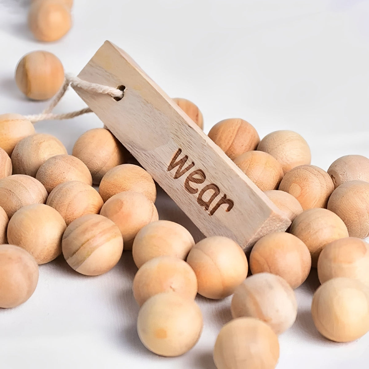Natural Cedar Scented Moth Deterrent Balls for Closet Freshness