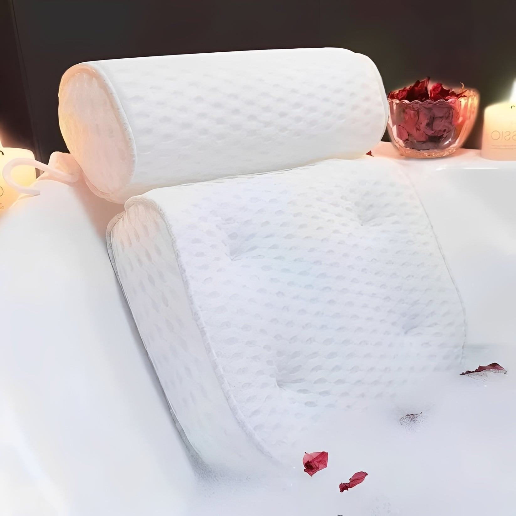 Ultimate Bathtub Comfort Pillow with Secure Suction Grip