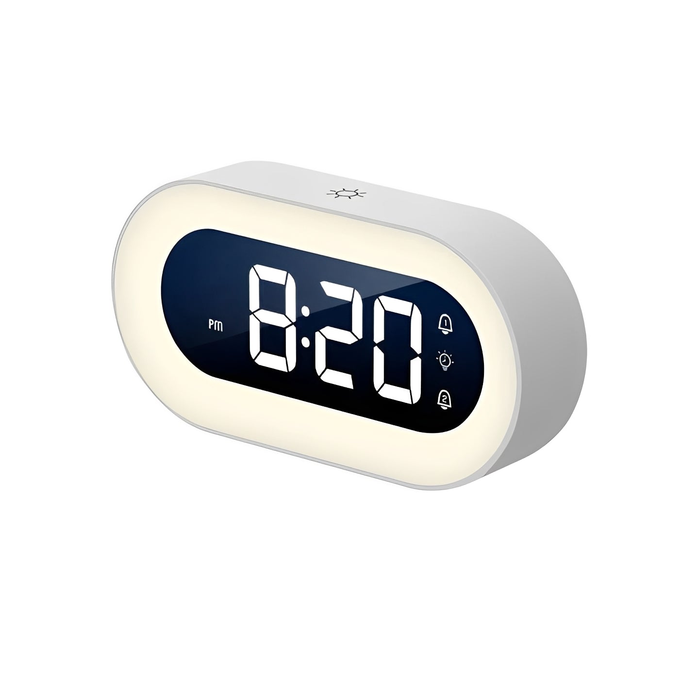 Sunrise Smart Alarm Clock with Adjustable Light and USB-C Charging