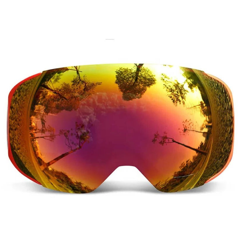 Versatile Snow Goggles with Quick-Swap Magnetic Lenses