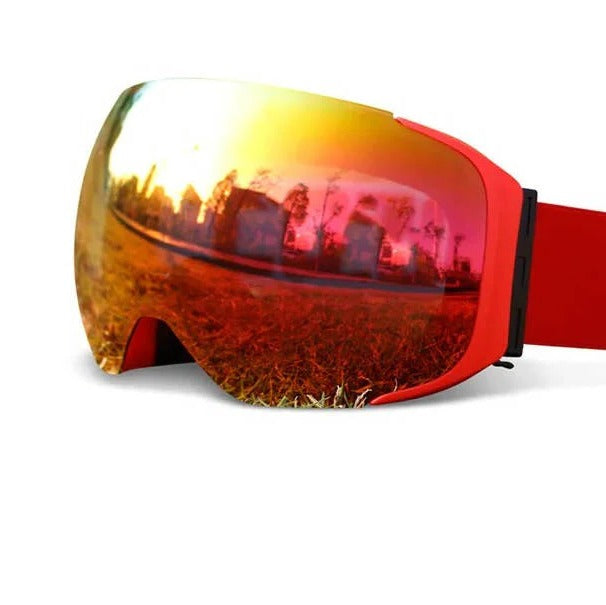 Versatile Snow Goggles with Quick-Swap Magnetic Lenses