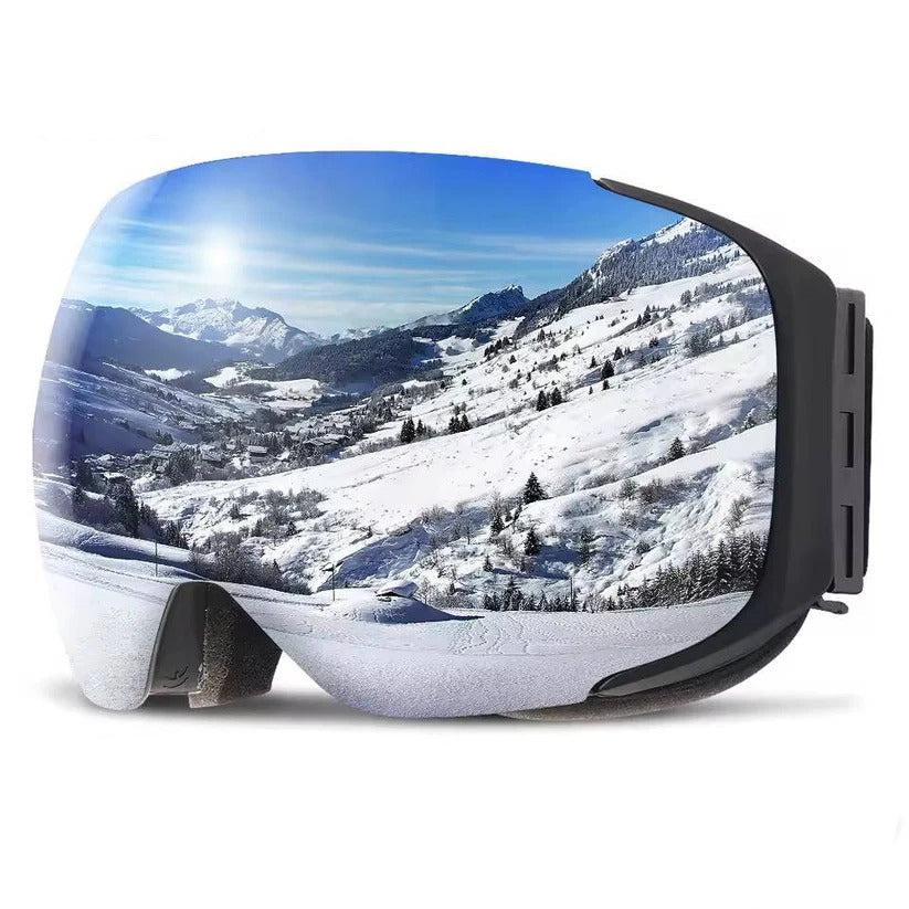 Versatile Snow Goggles with Quick-Swap Magnetic Lenses