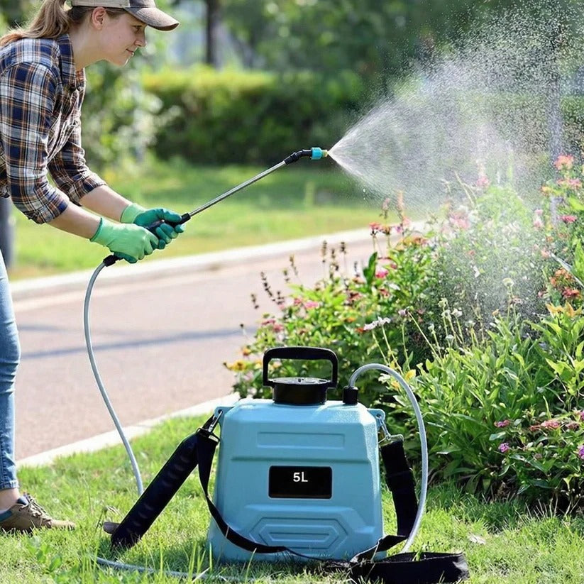 1.3-Gallon Cordless Garden Sprayer with Versatile Nozzle Options