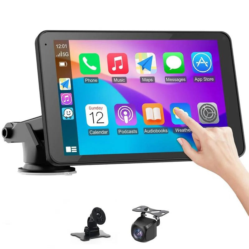 Smart 7-Inch Vehicle Touchscreen Display with Voice Control