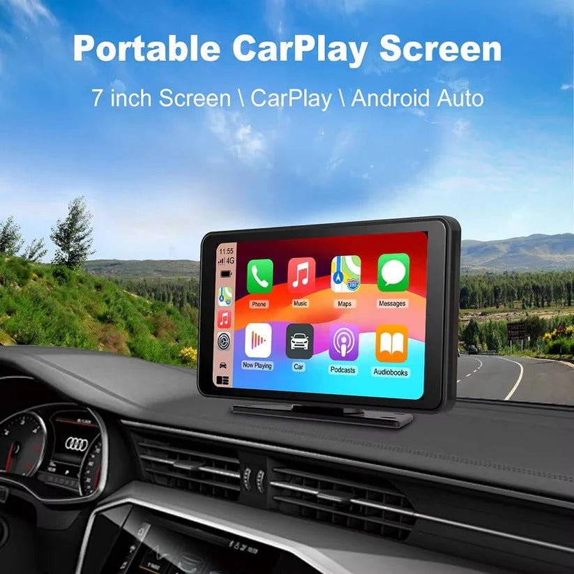 Smart 7-Inch Vehicle Touchscreen Display with Voice Control