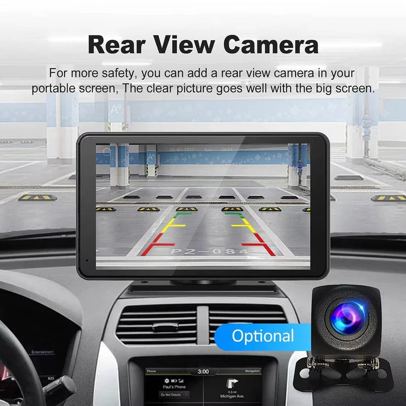 Smart 7-Inch Vehicle Touchscreen Display with Voice Control