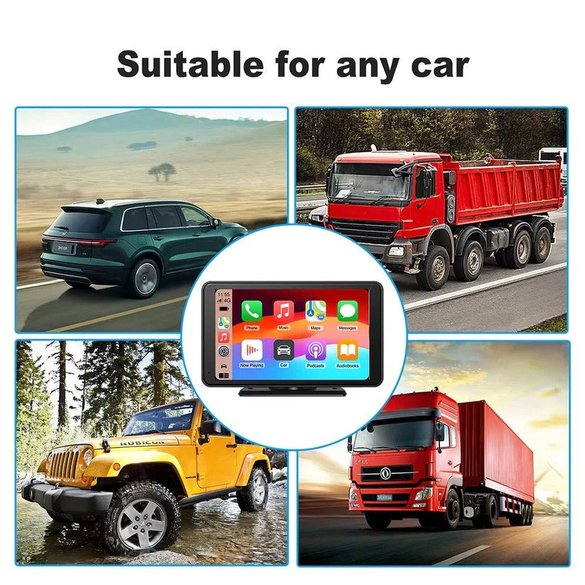 Smart 7-Inch Vehicle Touchscreen Display with Voice Control