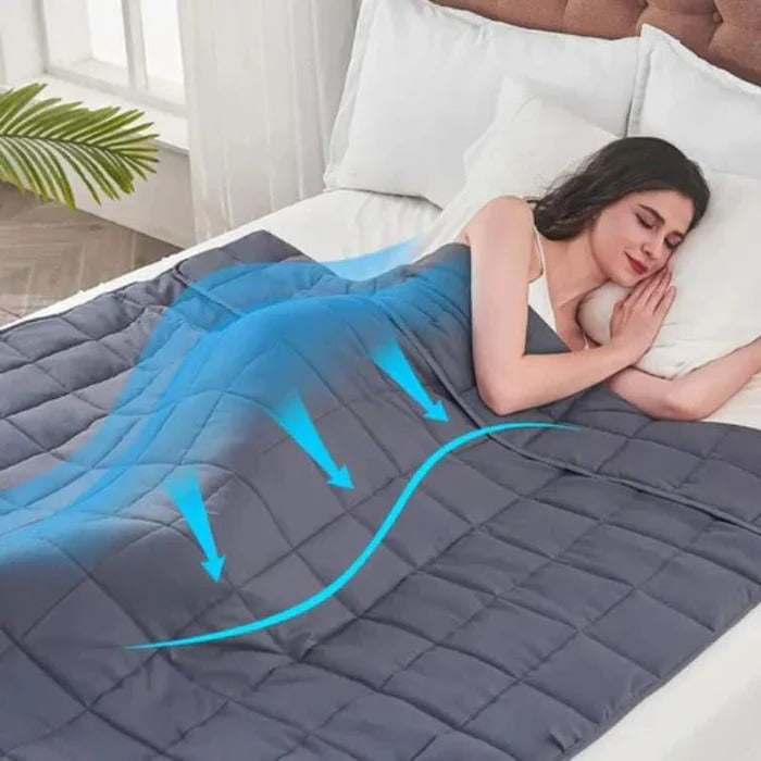 Comforting Sleep Companion Weighted Blanket with Secure Stitching