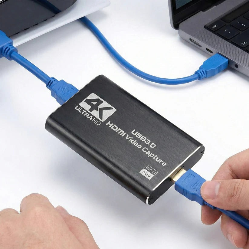 High-Definition 4K to 1080P Video Capture Adapter with USB 3.0