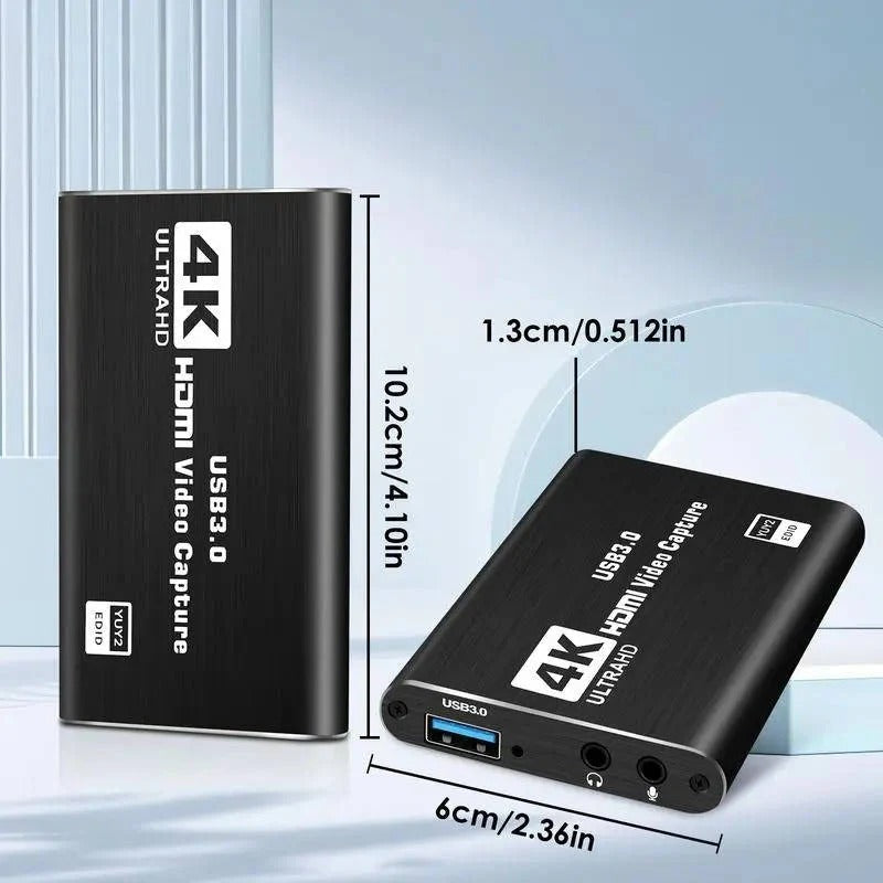 High-Definition 4K to 1080P Video Capture Adapter with USB 3.0