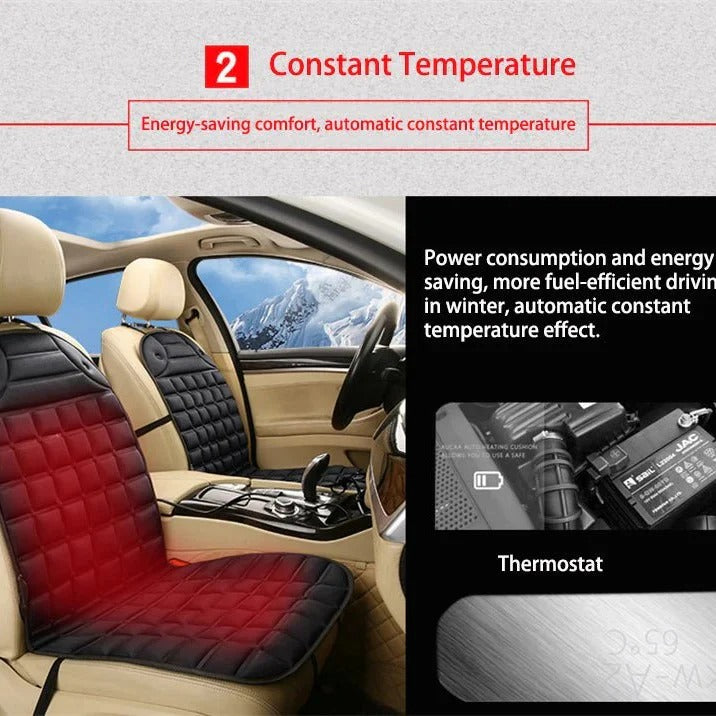 Heated Car Seat Pad with Customizable Temperature Control