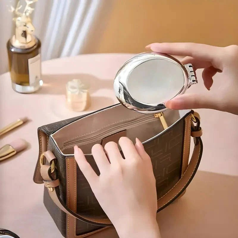 Stylish Travel Comb and Mirror Duo for Effortless Touch-Ups