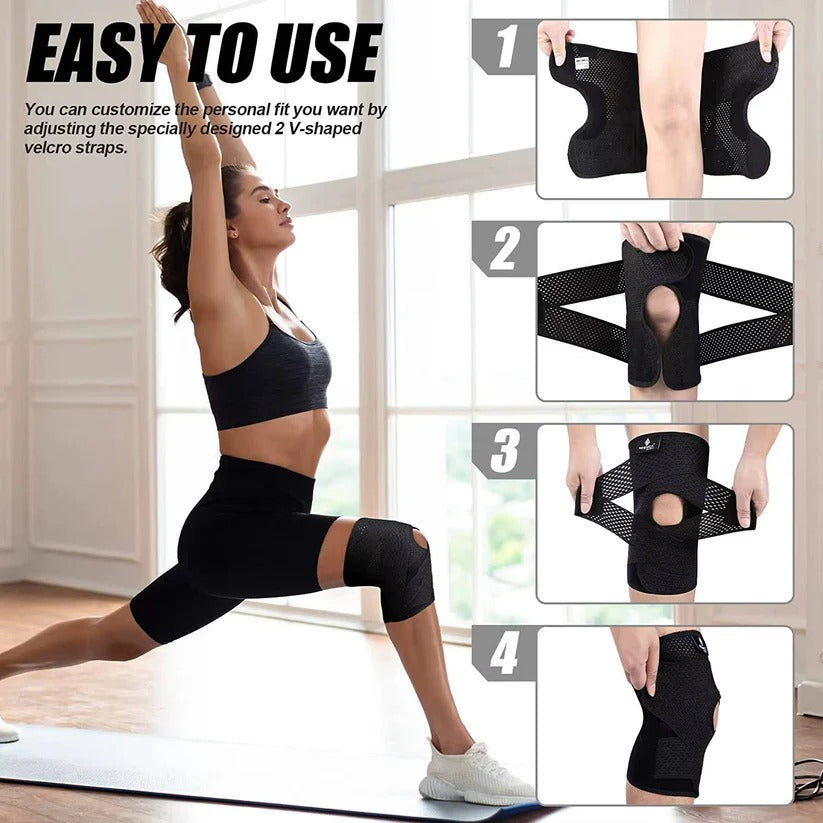 Versatile Knee Support Brace with Enhanced Stability Features