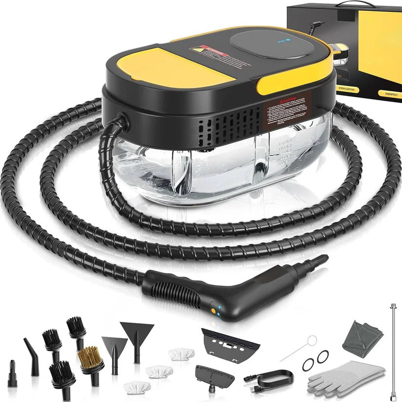 All-Purpose Handheld Steam Cleaner for Home and Vehicle Use