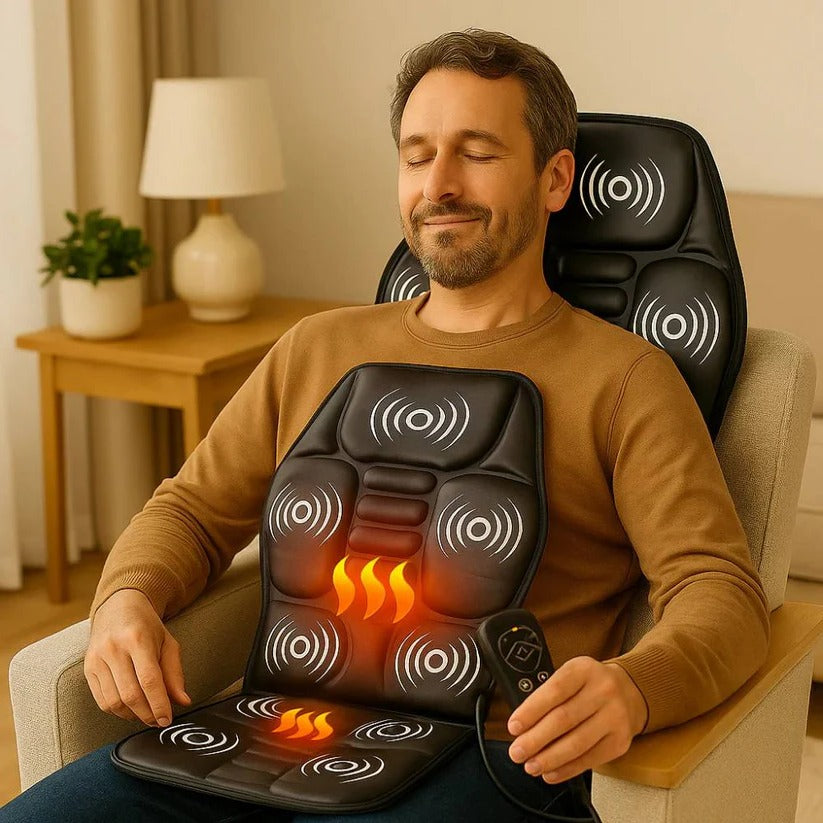 Soothing Massage Cushion with Heat & Remote Control for Total Comfort
