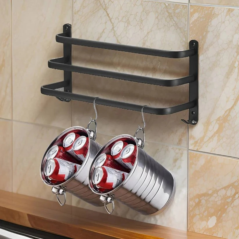 Stylish Space-Saving Wall-Mounted Towel Organizer