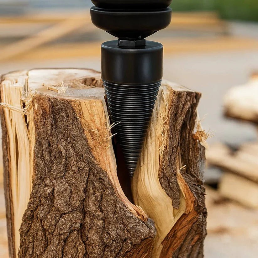 Precision Cone Wood Splitting Bit for Electric Drills