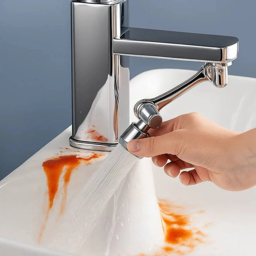 Versatile 1440° Faucet Extension with Dual Spray Settings