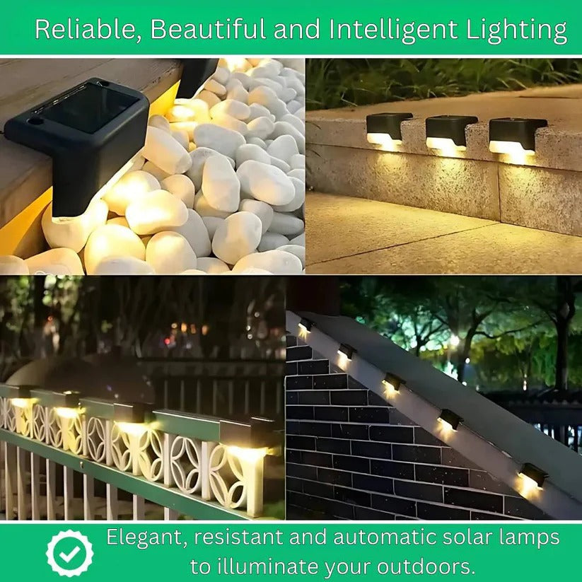Solar-Powered LED Outdoor Lights with Smart Dusk-to-Dawn Sensor
