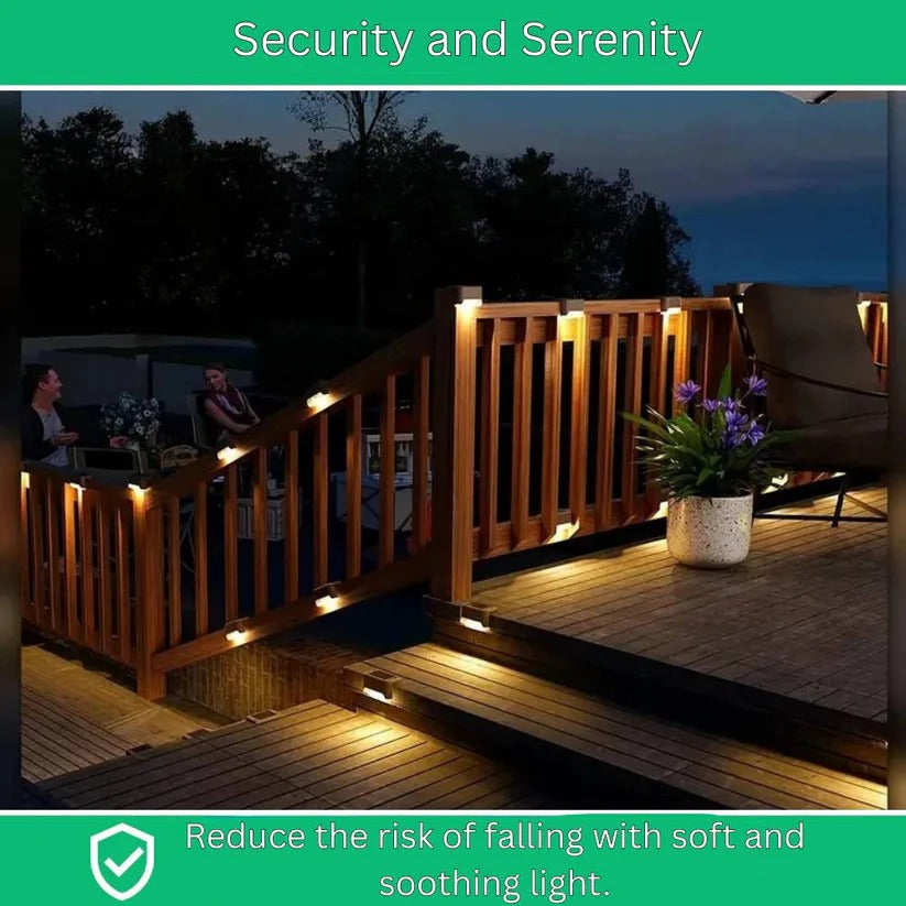 Solar-Powered LED Outdoor Lights with Smart Dusk-to-Dawn Sensor