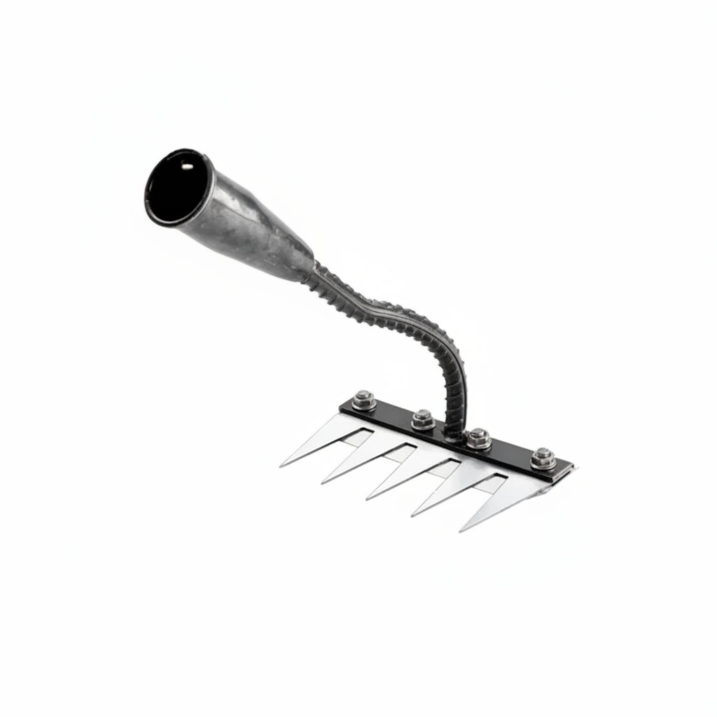 Ergonomic Steel Rake for Effortless Weed Removal and Soil Care