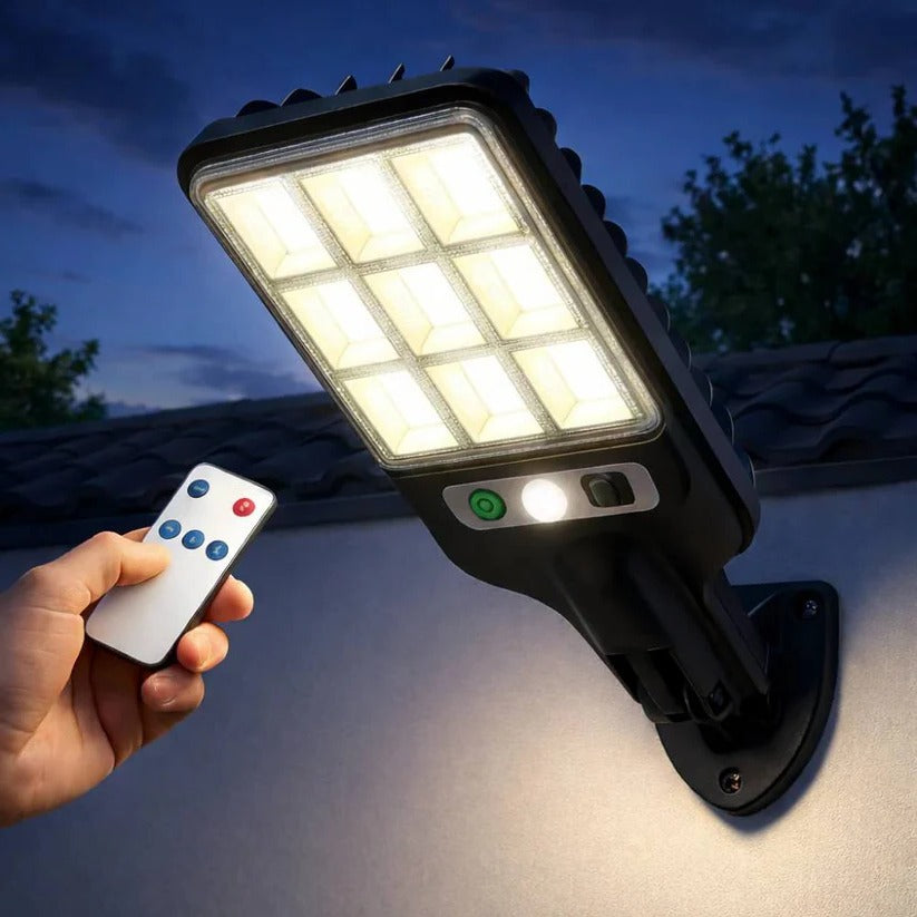 Smart Solar Wall Light with Motion Detection for Outdoor Safety