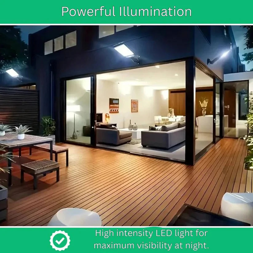 Smart Solar Wall Light with Motion Detection for Outdoor Safety